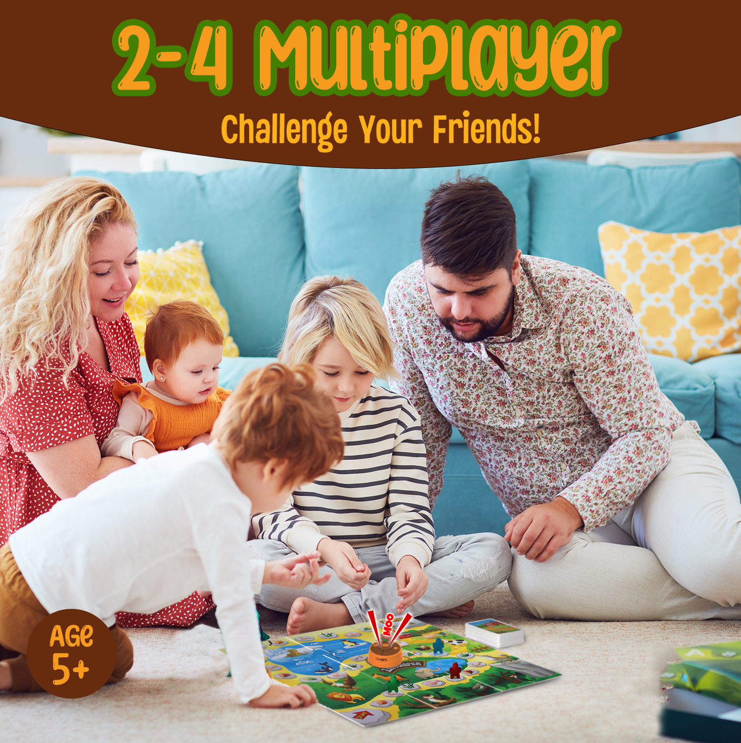 PlayRoute Zoo Keeper Game – Animal Games with Realistic Animal Sounds – 4 Level Animal Board & Card Games – Educational Toy Gift Learning Activity for Kids Ages 5-12 Years and Up