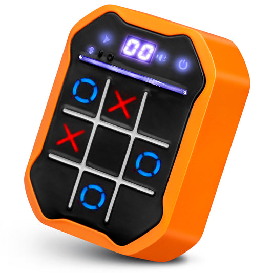 Kids Tic-Tac-Toe Game Toy – 3-in-1 - Memory & Brain Toy for Ages 7+ | Handheld Travel Toy with Lights & Sound | Gift for Boys & Girls